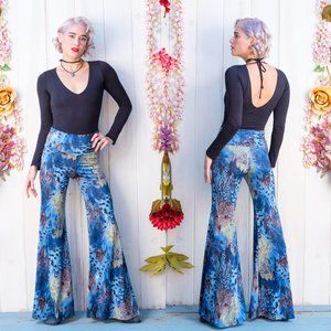 Festival Feather Bell Bottom Pants - Warrior Within Designs